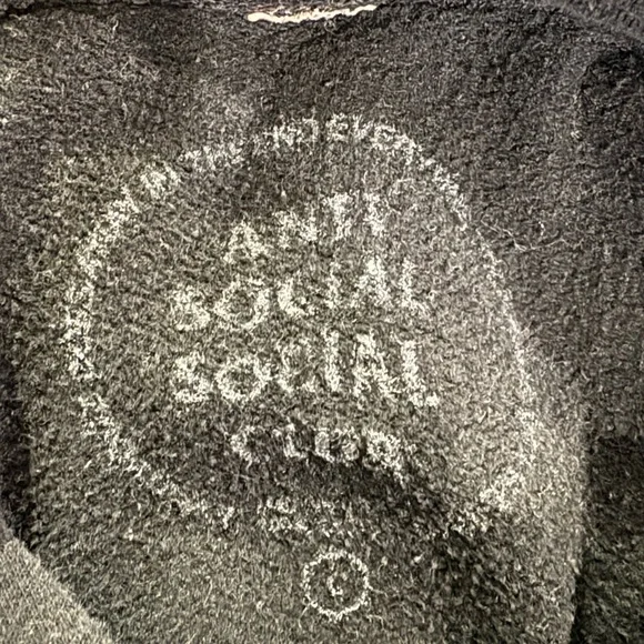 Anti Social Social Club Charcoal Hoodie - Picture 4 of 4